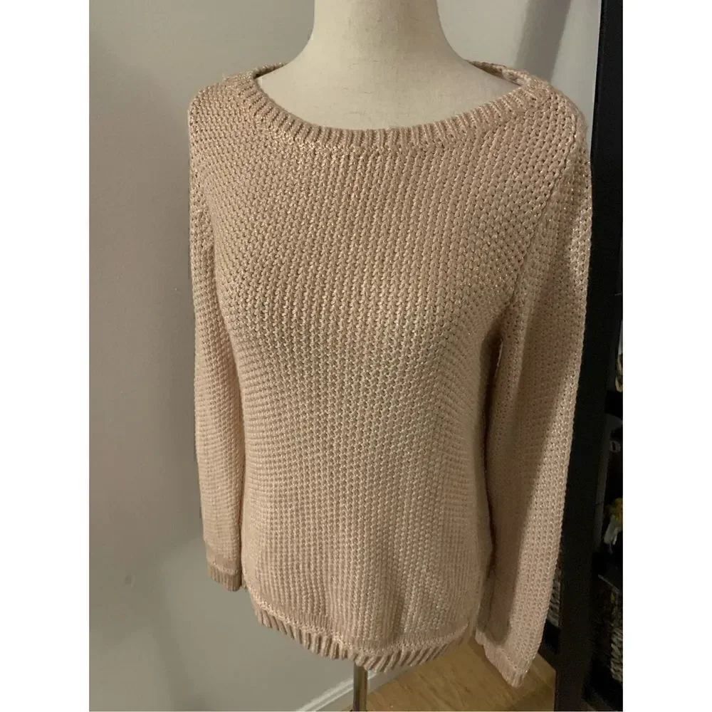 White House black market light pink sweater size small NWT